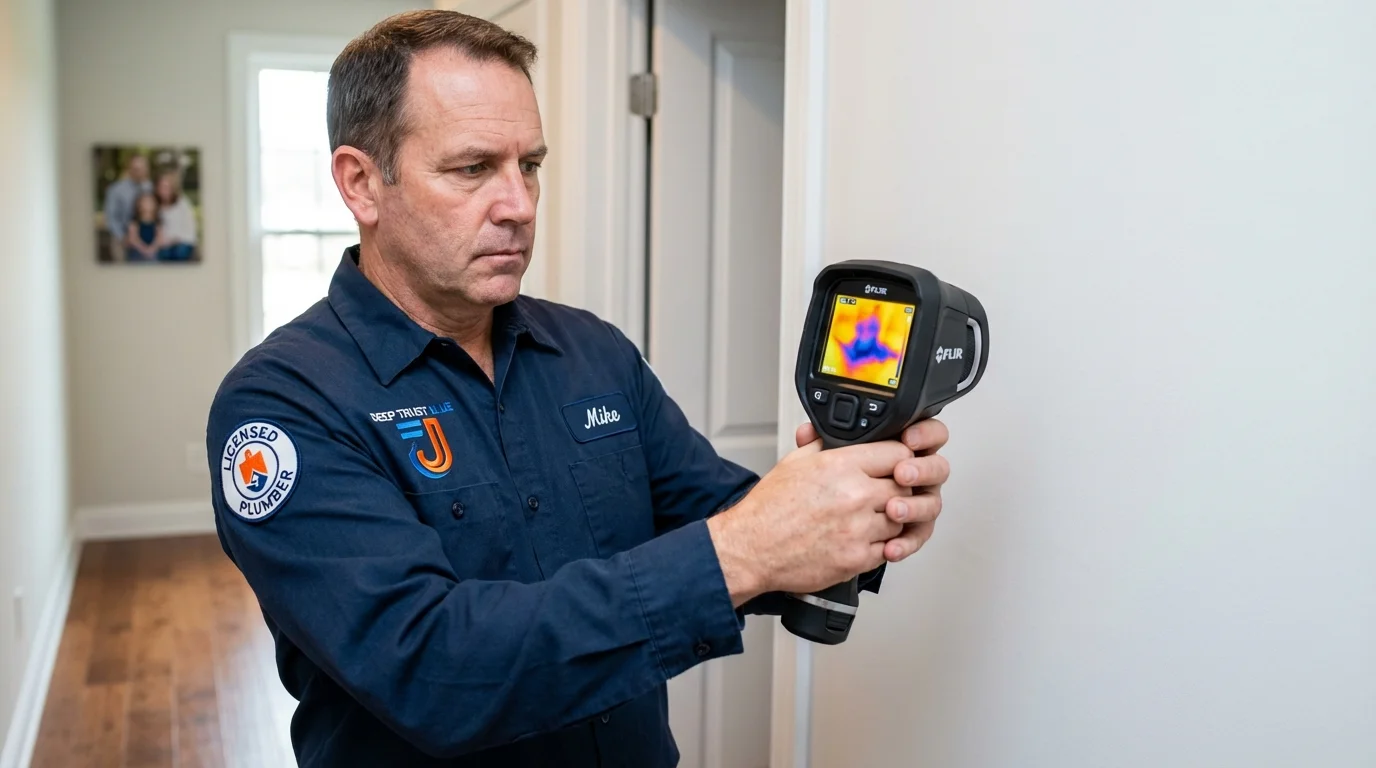 Thermal imaging leak detection by Johns Plumbing LLC in Keller